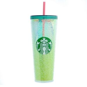 Starbucks  Venti Tumbler 2022 Yellow and Green Ombre Bubbles Cup, 24oz